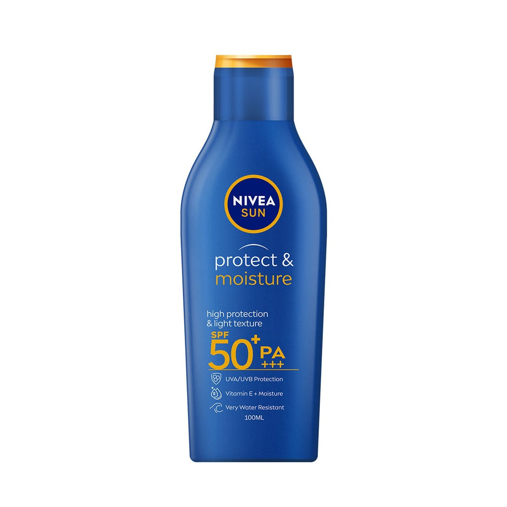 NIVEA ニベア サンシリーズ プロテクト ＆ モイスチャー 日焼け止め SPF50 100ml 海外直送品