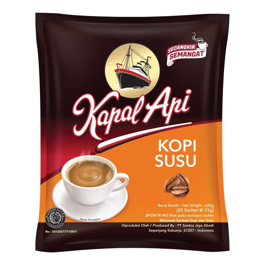 カパールアピ Kopi Susu 珈琲粉末＋ミルク＋シュガー ７杯分