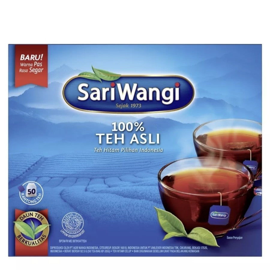 サリワンギ インドネシア紅茶 Teh Asli ティーアスリ ５０バッグ入 海外直送品