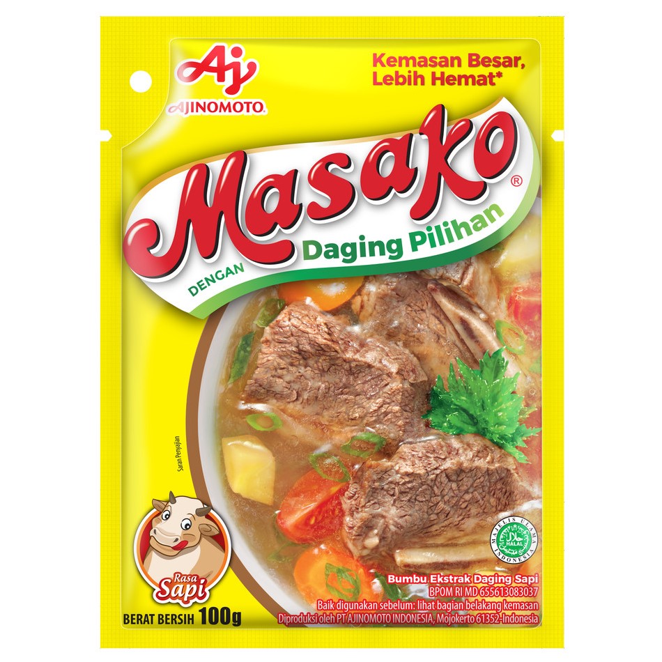 マサコ インドネシア調味料 100g Rasa Sapi サピ 牛肉味 海外直送品