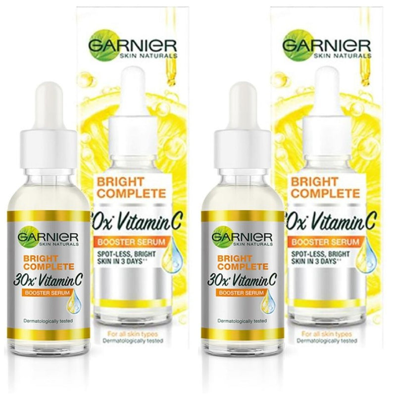 Garnier Bright Complete 30x Vitamin C Booster Serum フェイスセラム 30ml × 2個セット