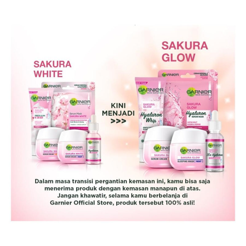 Sakura Glow 30x Hyaluron Booster Serum 30ml + Bright Complete 30x Vitamin C Booster Serum 30ml セット 海外直送品
