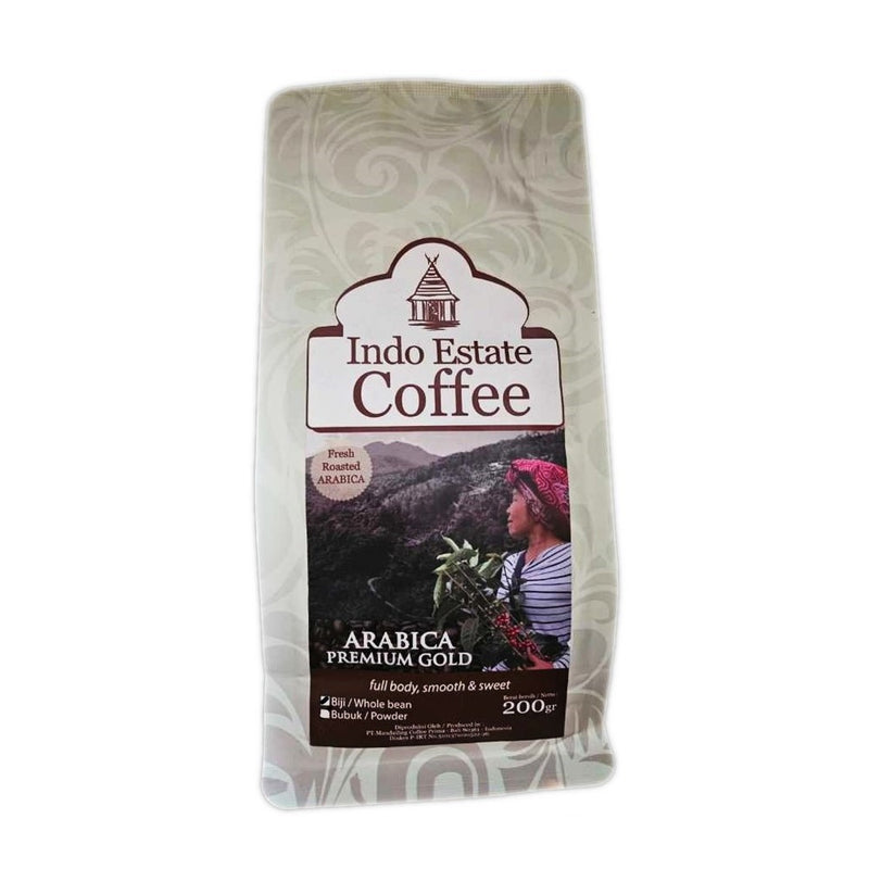 インドエステートコーヒー アラビカ プレミアム ゴールド 200g 焙煎豆