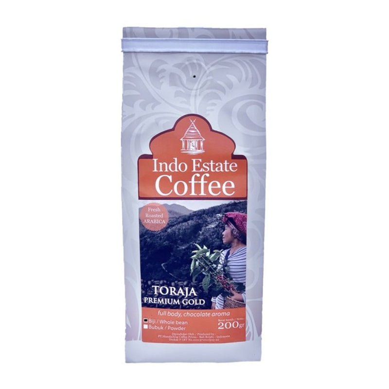 インドエステートコーヒー トラジャ プレミアム ゴールド 200g 焙煎豆