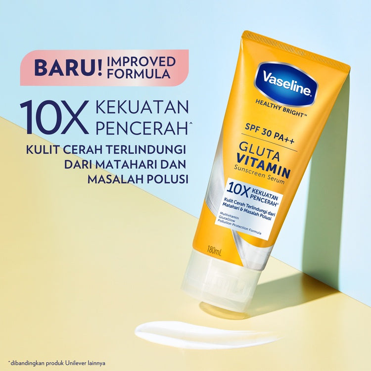 ヴァセリン Gluta Vitamin Sunscreen Serum SPF30 PA++  180ml  海外直送品