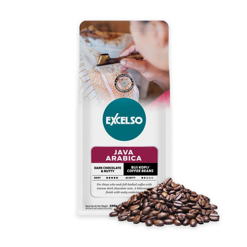 エクセルソ インドネシアコーヒー Jawa Arabica 200g 焙煎豆 海外直送品