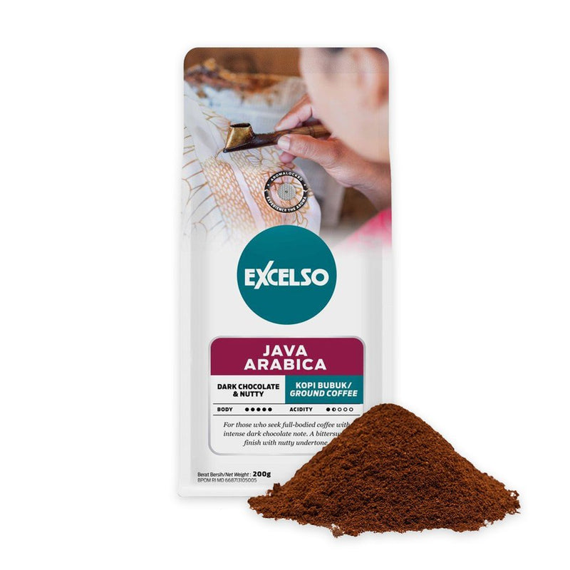 エクセルソ インドネシアコーヒー Java Arabica 200g 極細挽き 海外直送品