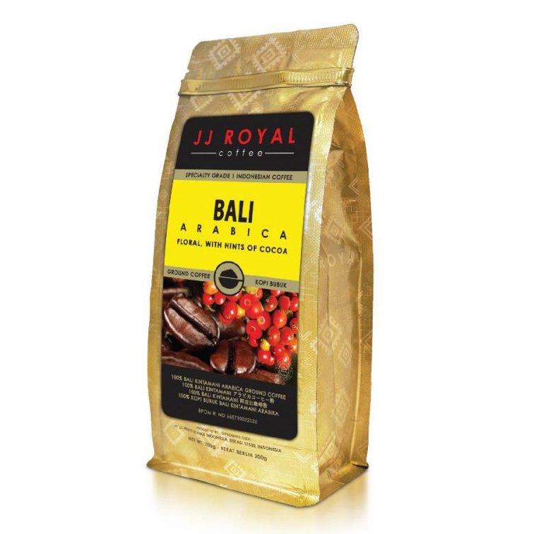 ジェイジェイロイヤル バリアラビカ インドネシアコーヒー 中細挽き 200g 海外直送品
