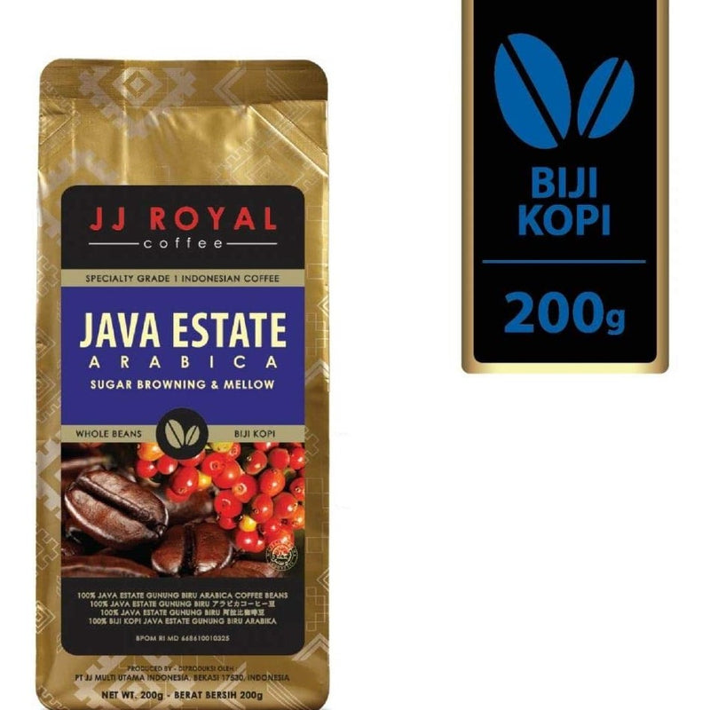 ジェイジェイロイヤル ジャバエステートアラビカ インドネシアコーヒー 焙煎豆 200g 海外直送品