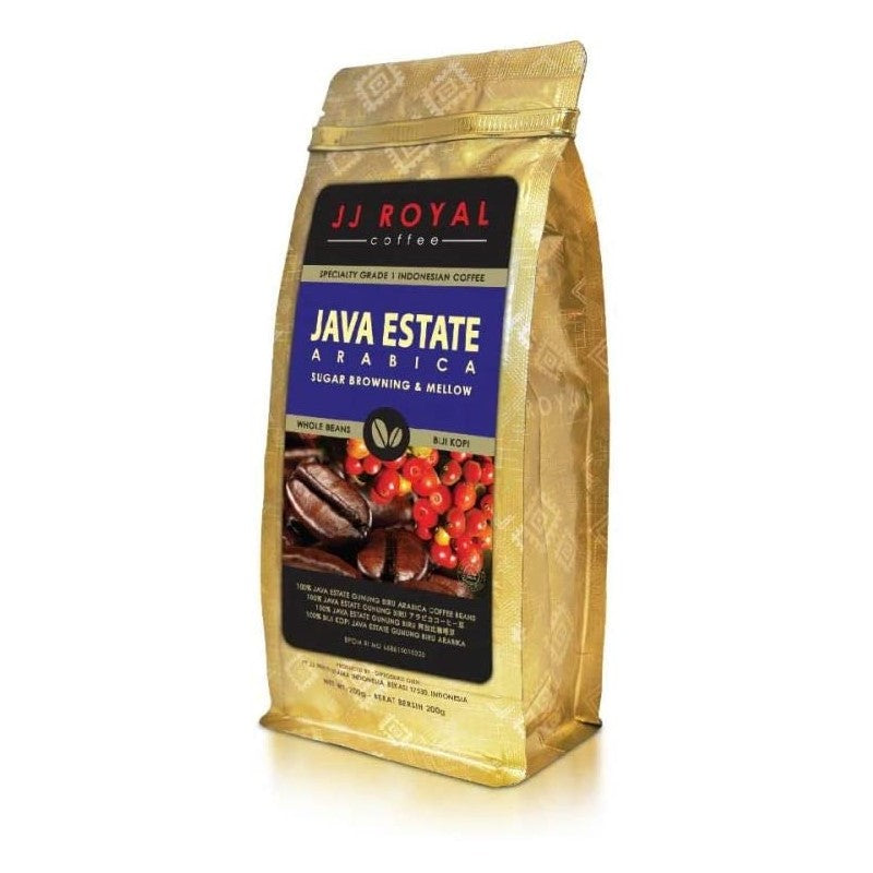 ジェイジェイロイヤル ジャバエステートアラビカ インドネシアコーヒー 焙煎豆 200g 海外直送品