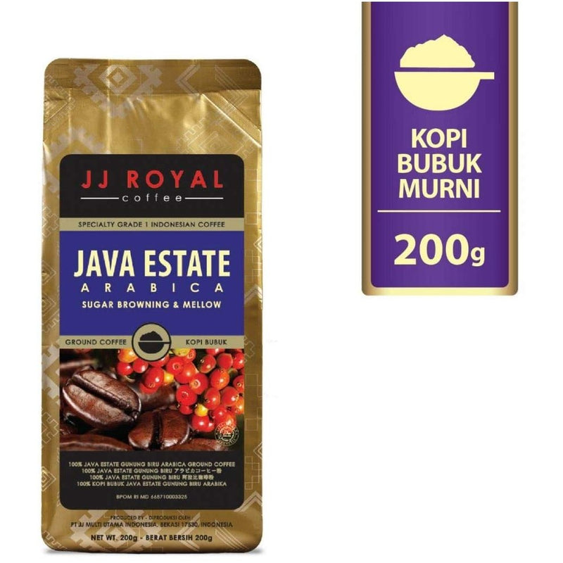 ジェイジェイロイヤル ジャバエステートアラビカ インドネシアコーヒー 中細挽き 200g 海外直送品