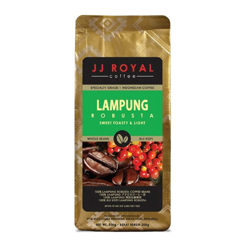 ジェイジェイロイヤル ランプンロブスタ インドネシアコーヒー 焙煎豆 200gの商品画像
