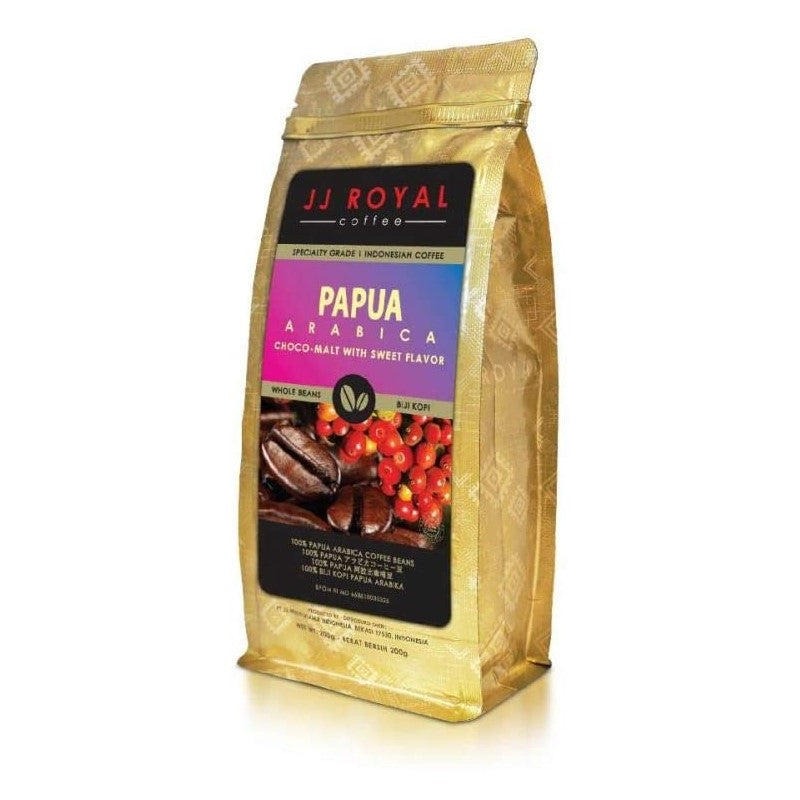 ジェイジェイロイヤル パプア アラビカ インドネシアコーヒー 焙煎豆 200g 海外直送品