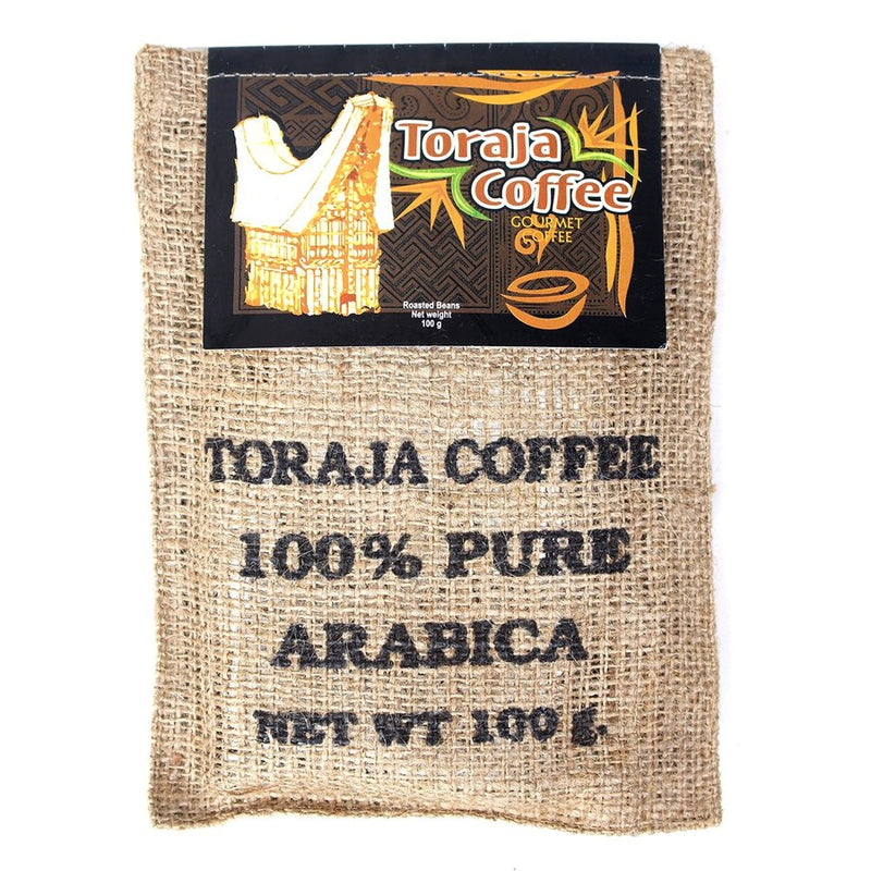 クプクプ バリコーヒー トラジャコーヒー 麻袋 100gの商品画像