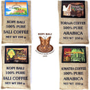 クプクプ バリコーヒー トラジャコーヒー 麻袋 250g 海外直送品