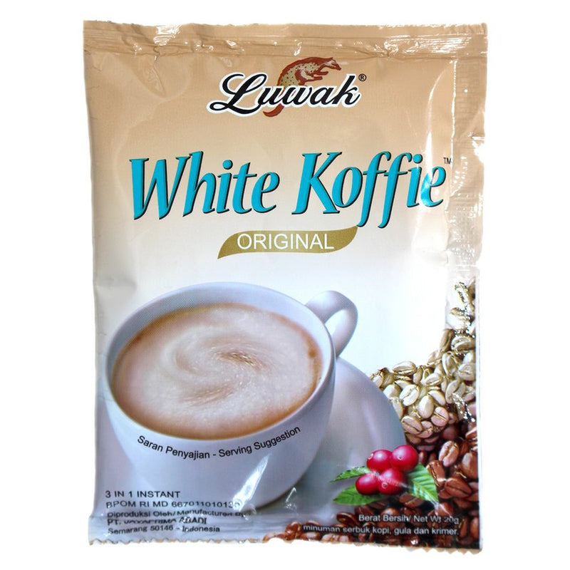 ルアック ホワイトコーヒー オリジナル カプチーノ インスタントコーヒー 18杯分入×３個セット 海外直送品