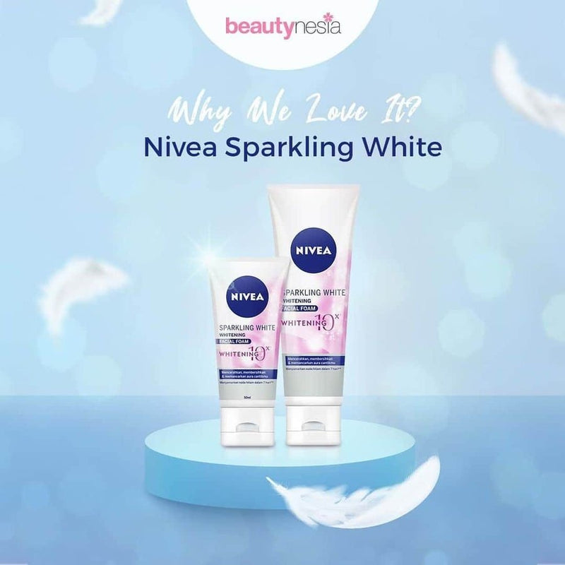 NIVEA ニベア 洗顔フォーム スパークリングホワイト ホワイトニングフェイシャルフォーム 100ml 海外直送品
