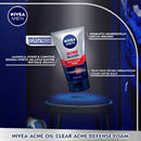 NIVEA MEN ニベアメン アクネシリーズ オイルクリアーアクネディフェンスフォーム 100ml 海外直送品
