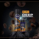 ニベア 男性用 デオドラント ロールオン ディープ ブラックチャコール エスプレッソ 50ml 海外直送品