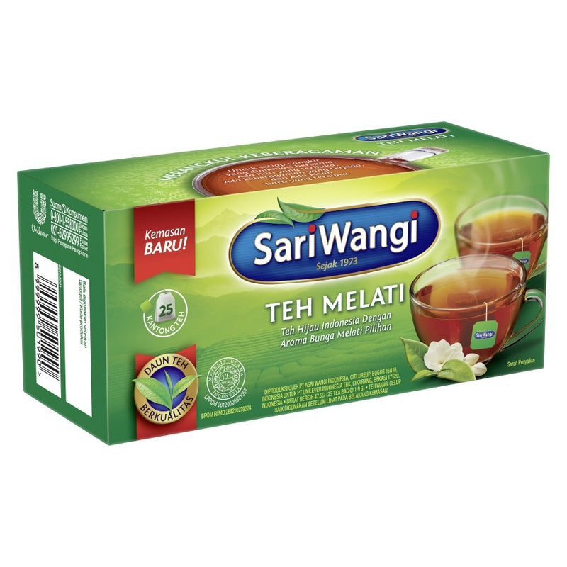 サリワンギ インドネシア紅茶 Teh Melati ジャスミンティー ２５バッグ入 海外直送品