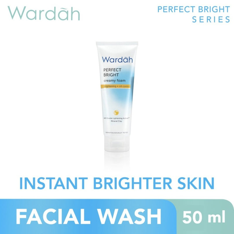 Wardah ワルダー Perfect Brightシリーズ クリーミーフォーム ブライトニング+オイルコントロール 50ml 海外直送品
