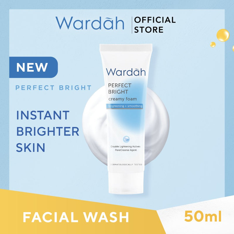 Wardah ワルダー Perfect Brightシリーズ クリーミーフォーム ブライトニング+スムージング 50ml 海外直送品