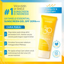 Wardah ワルダー UV Shieldシリーズ エッセンシャル サンスクリーンジェル SPF 30 PA+++ 40ml 海外直送品