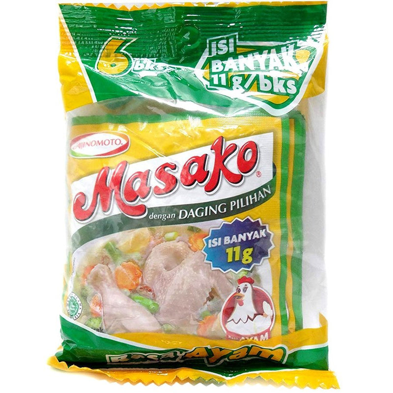 Masako マサコ インドネシア調味料 使い切りタイプ６袋入 Rasa Ayam アヤム 鶏肉味の商品画像