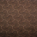 バティック 生地 インドネシア ジャワ更紗 植物のモチーフ パターン４ ダークブラウン