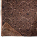 バティック 生地 インドネシア ジャワ更紗 植物のモチーフ パターン４ ダークブラウン