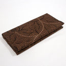 バティック 生地 インドネシア ジャワ更紗 植物のモチーフ パターン４ ダークブラウン