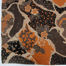 バティック 生地 インドネシア ジャワ更紗 花と植物のSekar Jagad風モチーフ