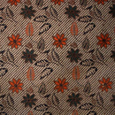 バティック 生地 インドネシア ジャワ更紗 花と葉のボタニカルモチーフ