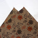 バティック 生地 インドネシア ジャワ更紗 花と葉のボタニカルモチーフ