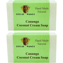 まとめ買い２個セット ブラットワンギ バリ島から無添加石鹸 ココナッツクリームソープ カナンガ 80g