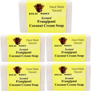 まとめ買い５個セット ブラットワンギ バリ島から無添加石鹸 ココナッツクリームソープ フランジパニ 80g