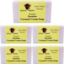 まとめ買い５個セット ブラットワンギ バリ島から無添加石鹸 ココナッツクリームソープ ジャスミン 80g