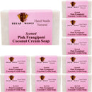 まとめ買い１０個セット ブラットワンギ バリ島から無添加石鹸 ココナッツクリームソープ ピンクフランジパニ プルメリア 80g