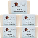 まとめ買い５個セット ブラットワンギ バリ島から無添加石鹸 ココナッツシャンプーバー パチュリ 80g