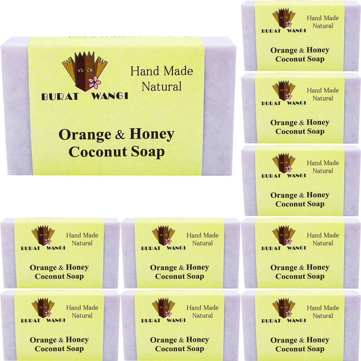 sale☆バリの石鹸 ブラットワンギ ハイビスカスリーフ＆ペパーミント マサコ石鹸 ブラットワンギ