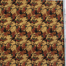 バティック 生地 インドネシア ジャワ更紗 カラフルな葉のモチーフ