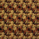 バティック 生地 インドネシア ジャワ更紗 カラフルな葉のモチーフ