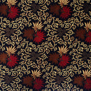 バティック 生地 インドネシア ジャワ更紗 葉とつる植物のモチーフ