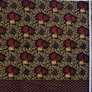 バティック 生地 インドネシア ジャワ更紗 葉とつる植物のモチーフ