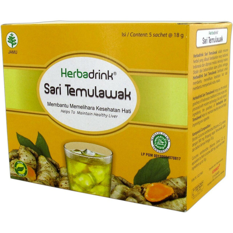 Herbadrink ハーバドリンク Sari Temulawak サリテムラワク 18g×5袋入り 海外直送品