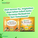 Herbadrink ハーバドリンク Sari Temulawak Sugar Free サリテムラワク シュガーフリー 無糖 7g×5袋入り 海外直送品