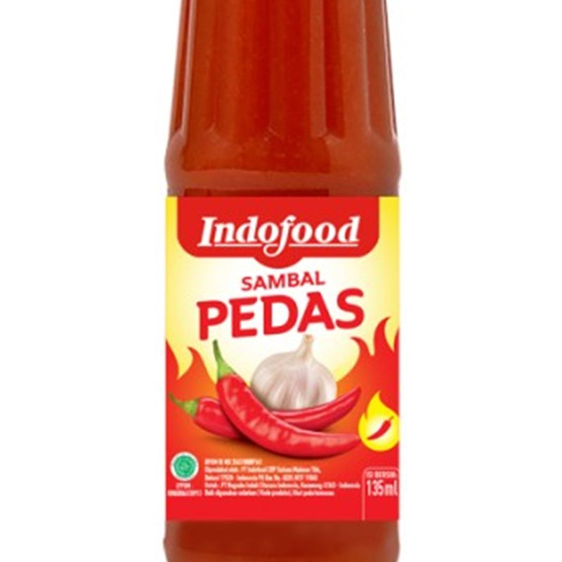 まとめ買い５個セット Indofood インドフード サンバル チリソース ボトルタイプ 135ml プダス 海外直送品