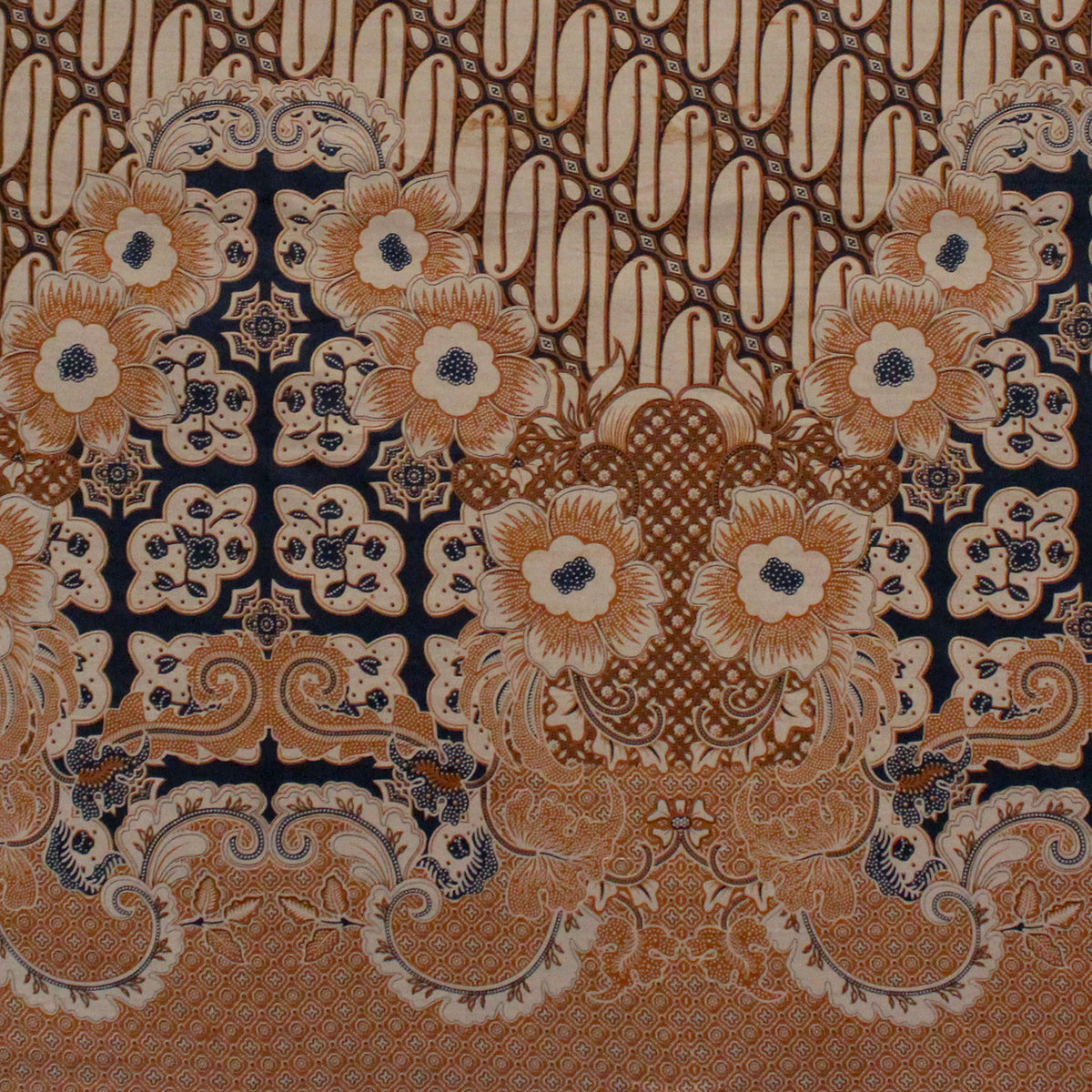 手書描きインドネシアサラサ別注文仕立て　葉柄テーラードジャケット 手書描きインドネシアサラサ別注文仕立て 葉柄テーラードジャケット