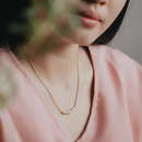 スナカジュエリー インドネシア シルバー925  キュービックジルコニア アーチ型ネックレス 海外直送品