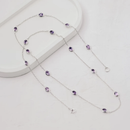 スナカジュエリー インドネシア スターリングシルバー925 オペラロングネックレス 海外直送品